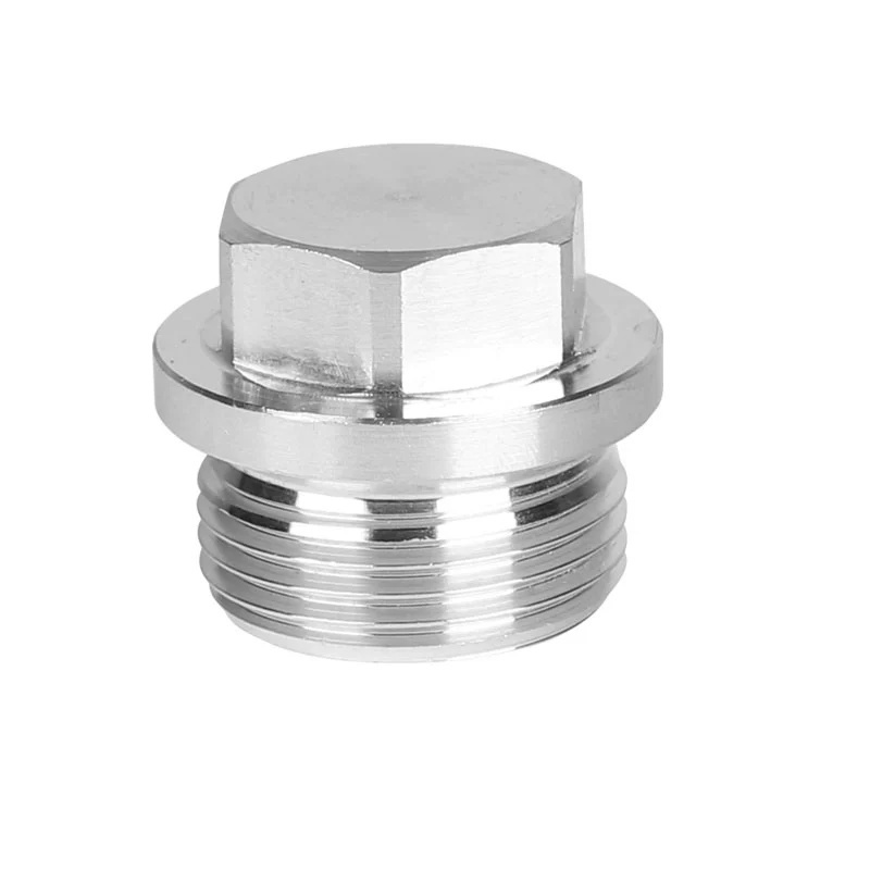 Stainless steel Male Threaded screw hex head tapered screw Oil Drain Plug screw plug with collar and hexagon socket