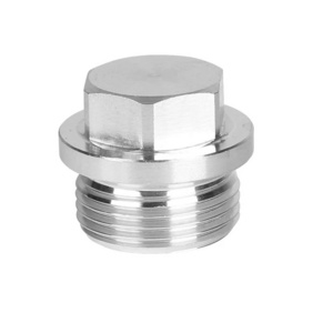 Stainless steel Male Threaded screw hex head tapered screw Oil Drain Plug screw plug with collar and hexagon socket