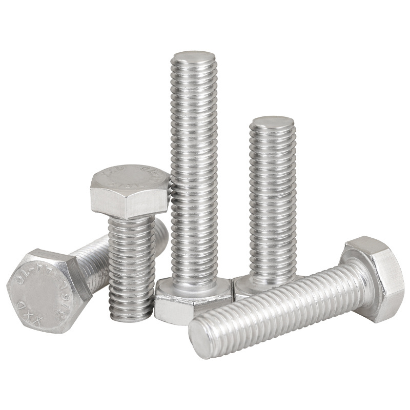 Din933 6mm 9mm 16mm m6 inox 316 ss 210 super duplex stainless steel metric hex head screw bolt