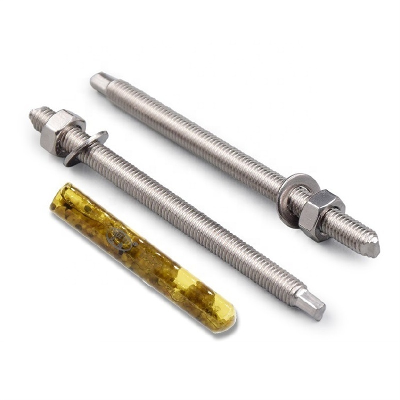 SS 304 316 stainless steel expansion anchor bolt chemical fixing anchors for concrete