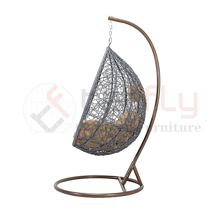 Outdoor rattan chair Hanging Rattan Egg Chair Leisure Wicker Patio Swing