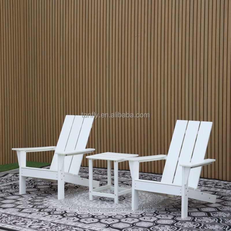 Patio Outdoor Garden Plastic Furniture Adirondack Chair HDPE All Weather Adirondack Chair with Table