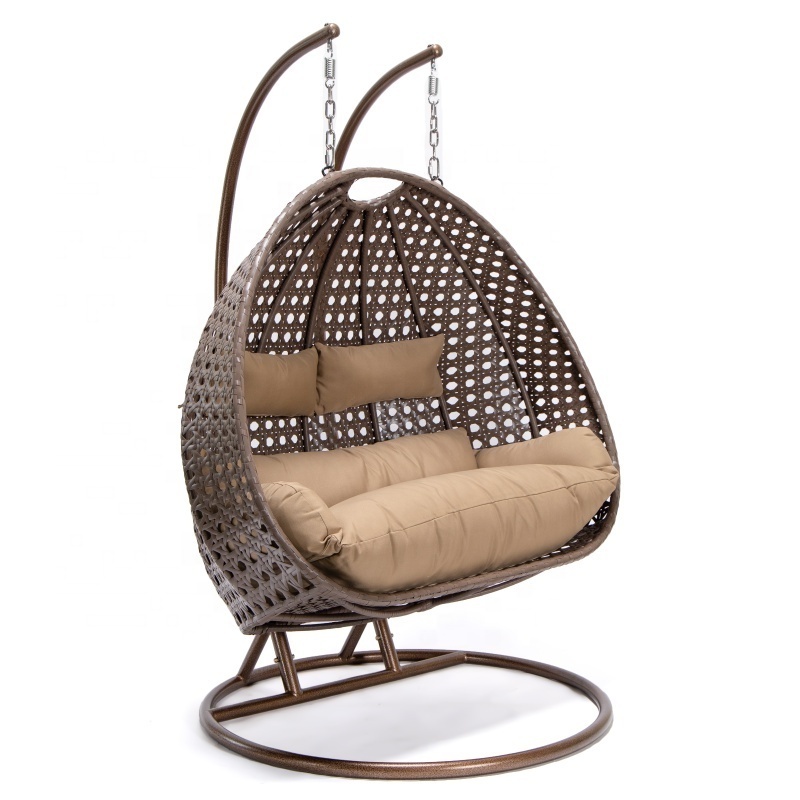 Modern Design Swing Person Handmade Adult Egg Rattan Patio Swing