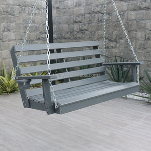 Hanging Swing Garden Porch Patio PE Plastic Swing Outdoor Furniture Modern Leisure Swing Chair HDPE