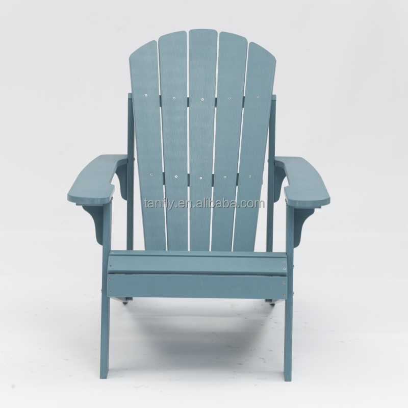 Outdoor Waterproof Hdpe Adirondack Chair Modern Plastic Wood Adirondack Chair Hdpe Resin Folding