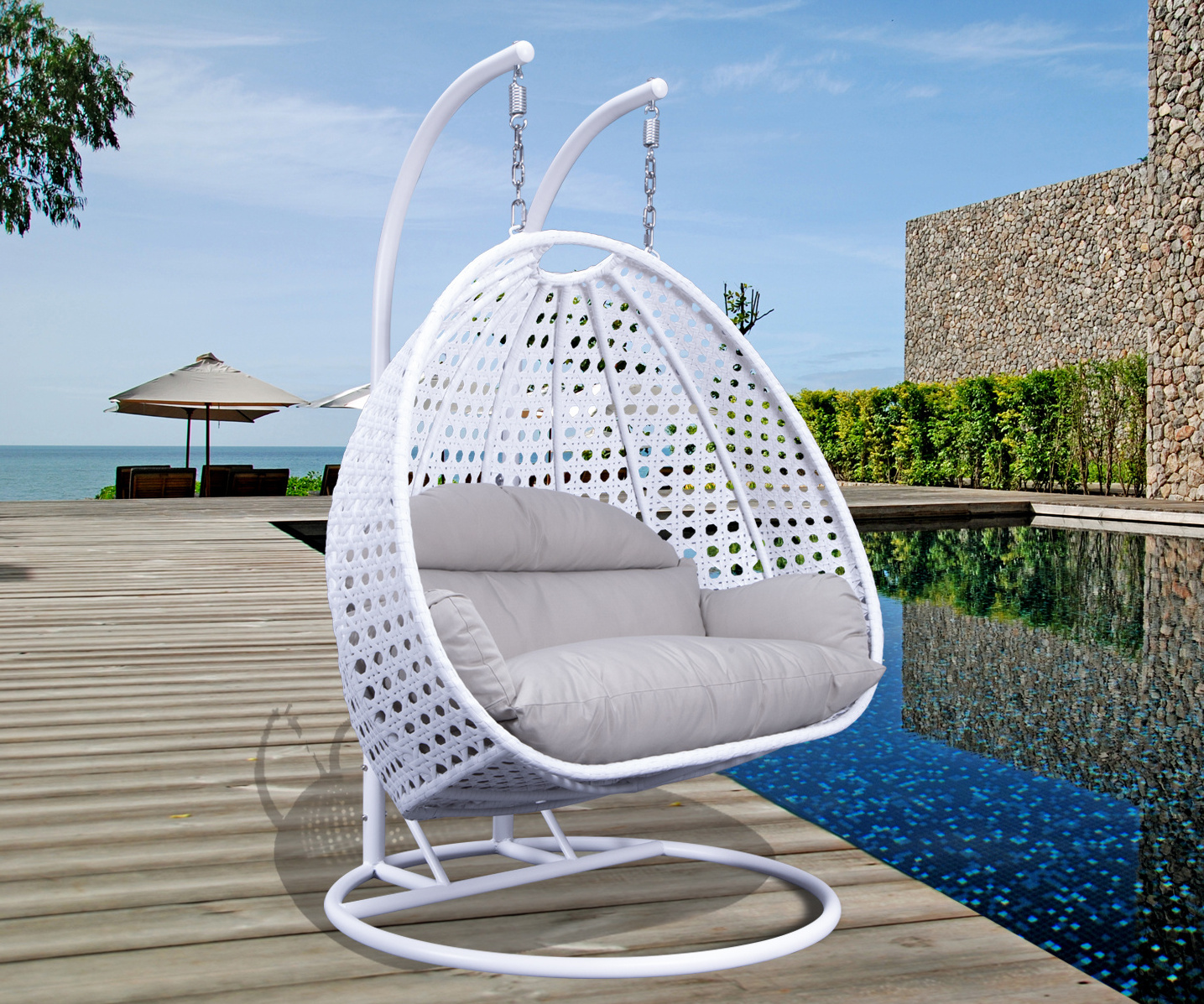 Patio Furniture Swing Chair Indoor Outdoor Egg Chair Swings Hanging Lounge Chair Garden