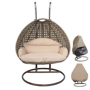 New Design Garden Rattan Hanging Outdoor Chair Big Patio Egg Patio Swing Chair