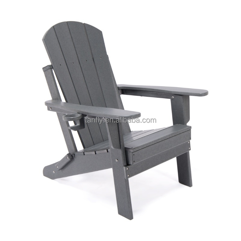 Patio Outdoor Garden Adirondack Chair HDPE All Weather Adirondack Chair Folding Plastic Furniture