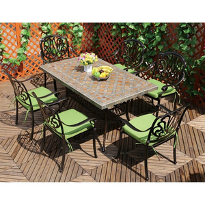 Cast iron and aluminium garden bistro set Outdoor Patio Table and Chair