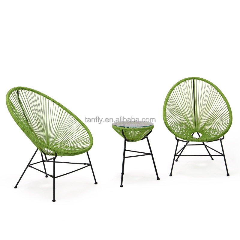 Rattan Furniture Patio Acapulco Chair Set Rope Acapulco Chair Outdoor Garden