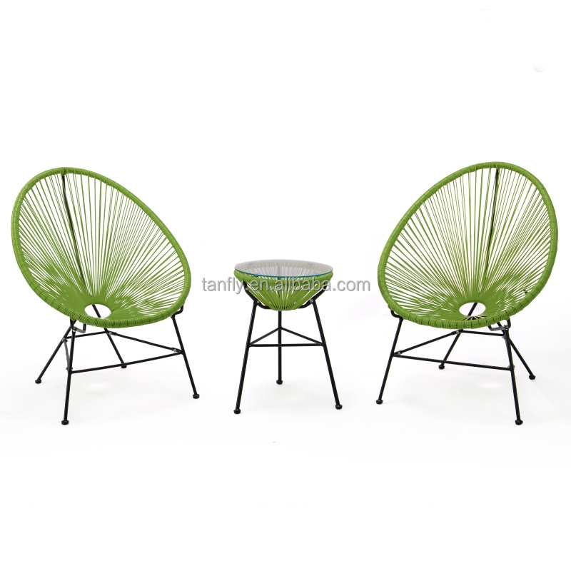 Rattan Furniture Patio Acapulco Chair Set Rope Acapulco Chair Outdoor Garden