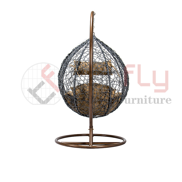 Outdoor rattan chair Hanging Rattan Egg Chair Leisure Wicker Patio Swing