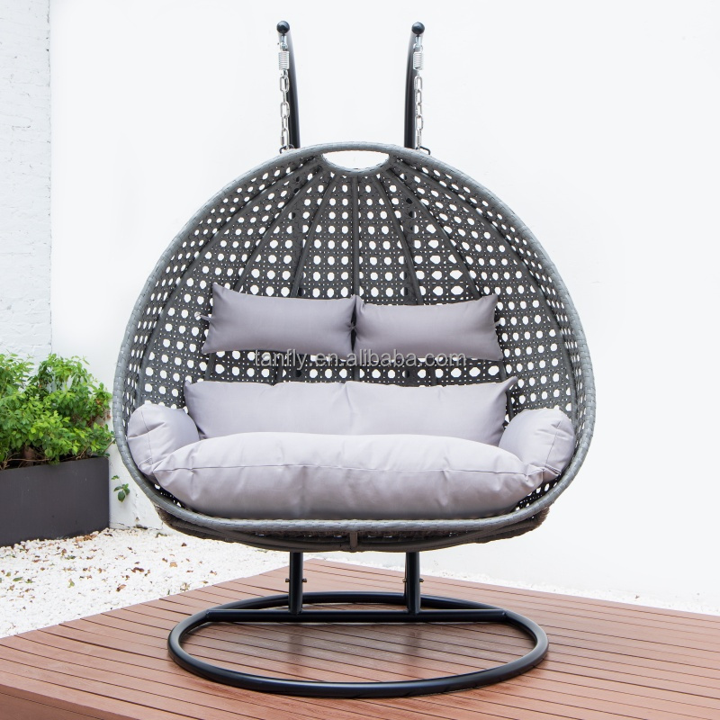 High Quality Outdoor Rattan Egg Chair Garden Furniture Patio Swing Chair Out door Indoor balcony with Stand