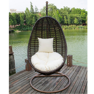 Outdoor indoor furniture elegant rattan wicker leisure swing basket chair