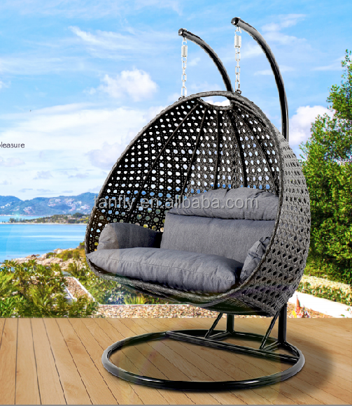 Two Seat Hanging Garden Swings Egg Chairs for Adults