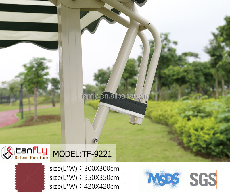 High Quality windproof square aluminum patio garden umbrella