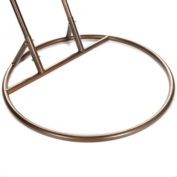 Double Hanging Powder Coated Copper Color Patio Swing Chair Frame with Stand