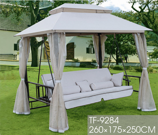 Outdoor Furniture Patio Garden Gazebo Swing with Canopy