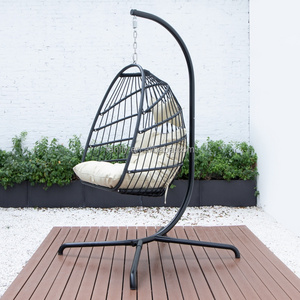 Garden Foldable Rope Rattan Furniture Patio Swing Outdoor Single Seat Chair Egg Chair