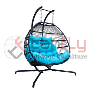 Leisure Wicker Bird Nest Living Room Hammock Hanging Egg Patio Swing Chair