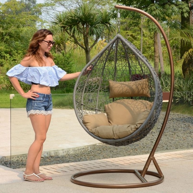 Garden Outdoor Home Swing Chair Rattan Outdoor Wicker Hanging Egg Hammocks