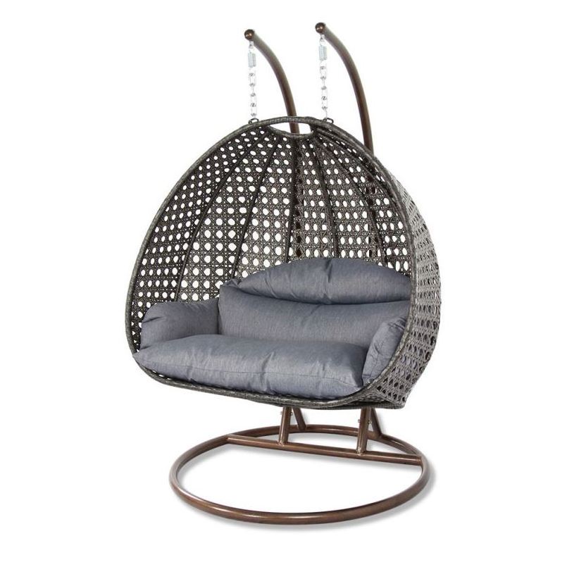 outdoor rattan swing with waterproof cushion patio swings egg shaped hanging chair