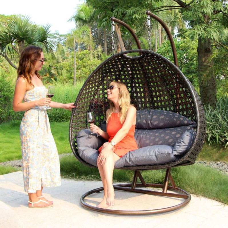 Metal Outdoor Furniture Patio Hanging Swings Chair Egg Swing Chair Indoor and Outdoor Balcony