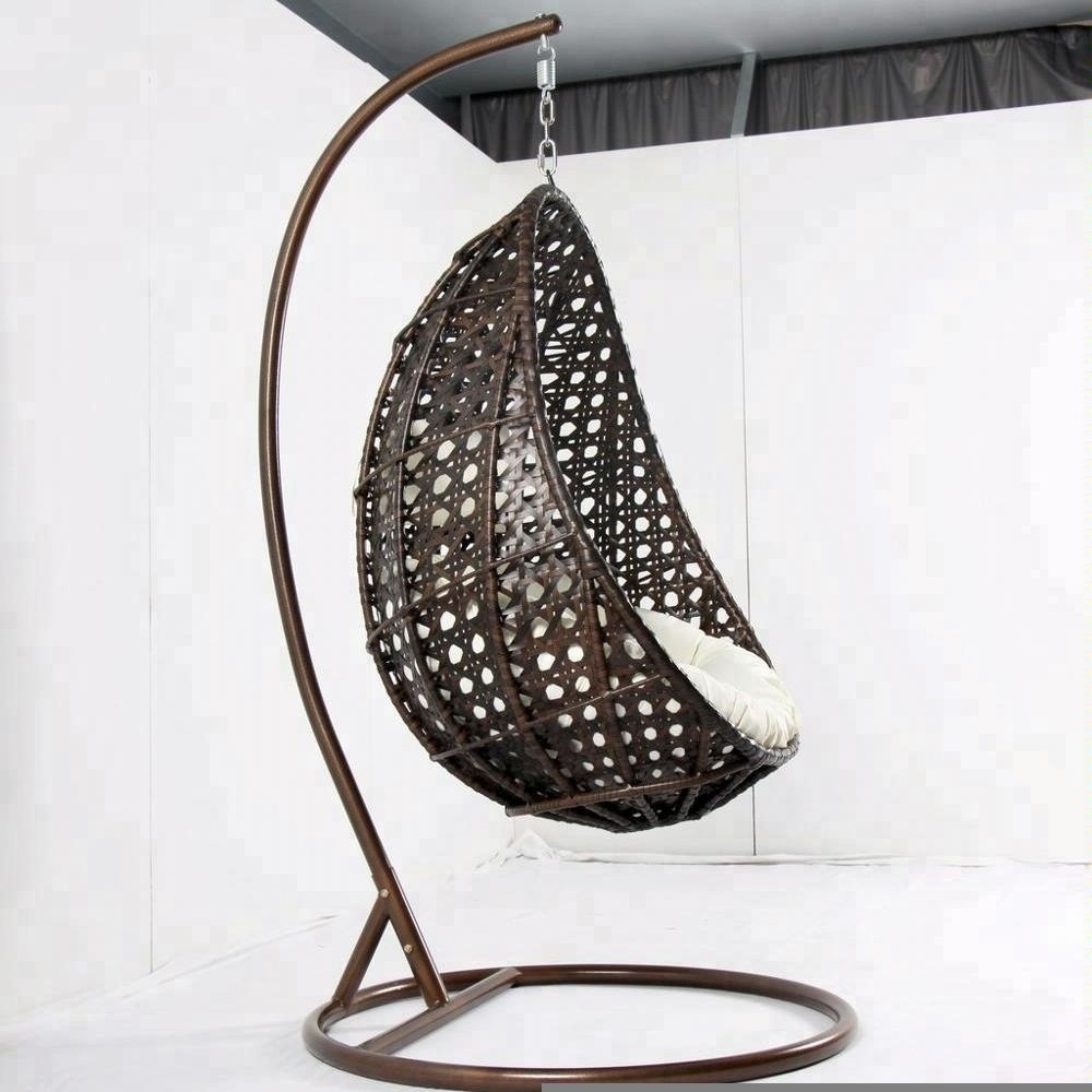 Adult Outdoor Swingasan Cocoon Macrame Swing Wicker Used Egg Rattan Hanging Chair