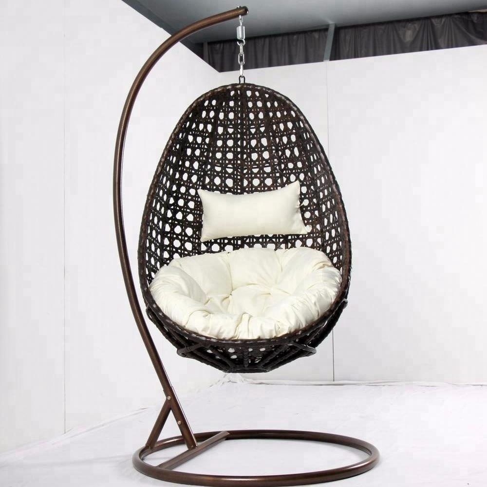 Adult Outdoor Swingasan Cocoon Macrame Swing Wicker Used Egg Rattan Hanging Chair