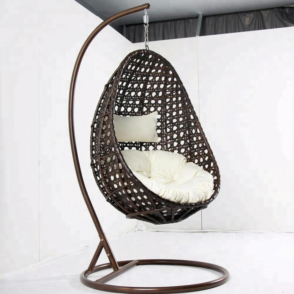 Adult Outdoor Swingasan Cocoon Macrame Swing Wicker Used Egg Rattan Hanging Chair