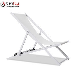 Aluminum Folding Beach Canvas Polyester Beach Chair Sun Lounge Deck Chair