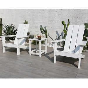 Patio Outdoor Garden Plastic Furniture Adirondack Chair HDPE All Weather Adirondack Chair with Table