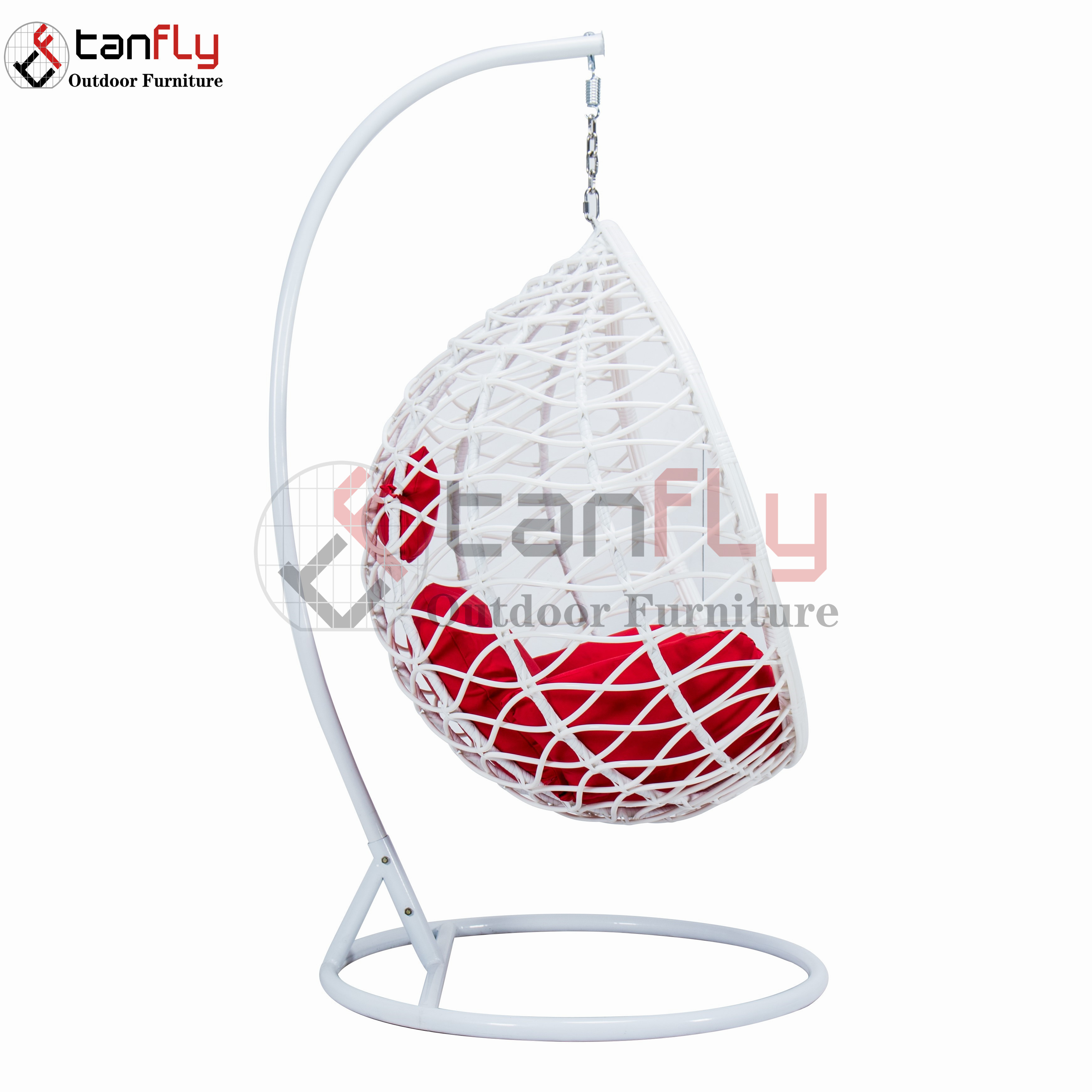 Outdoor hanging Swing Chair Rattan Egg Chair Leisure Wicker Patio Swing