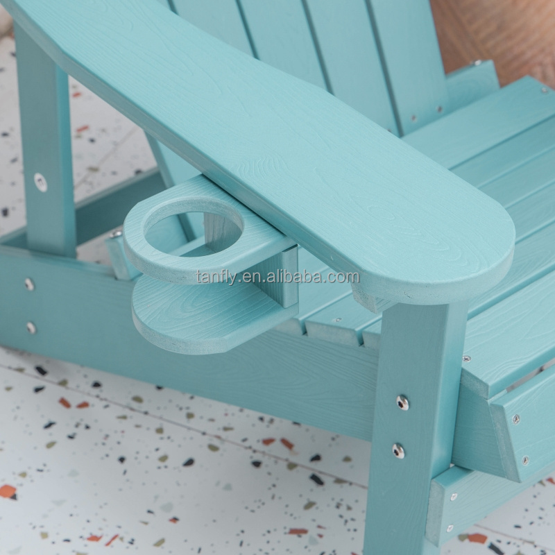 High Quality Outdoor Garden All Weather Folding HDPE Plastic Adirondack Chair