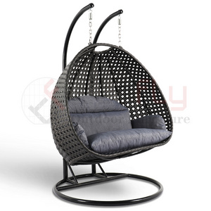 Outdoor Furniture China Rattan Double Home Garden For Adult Patio Swing Chair Inside