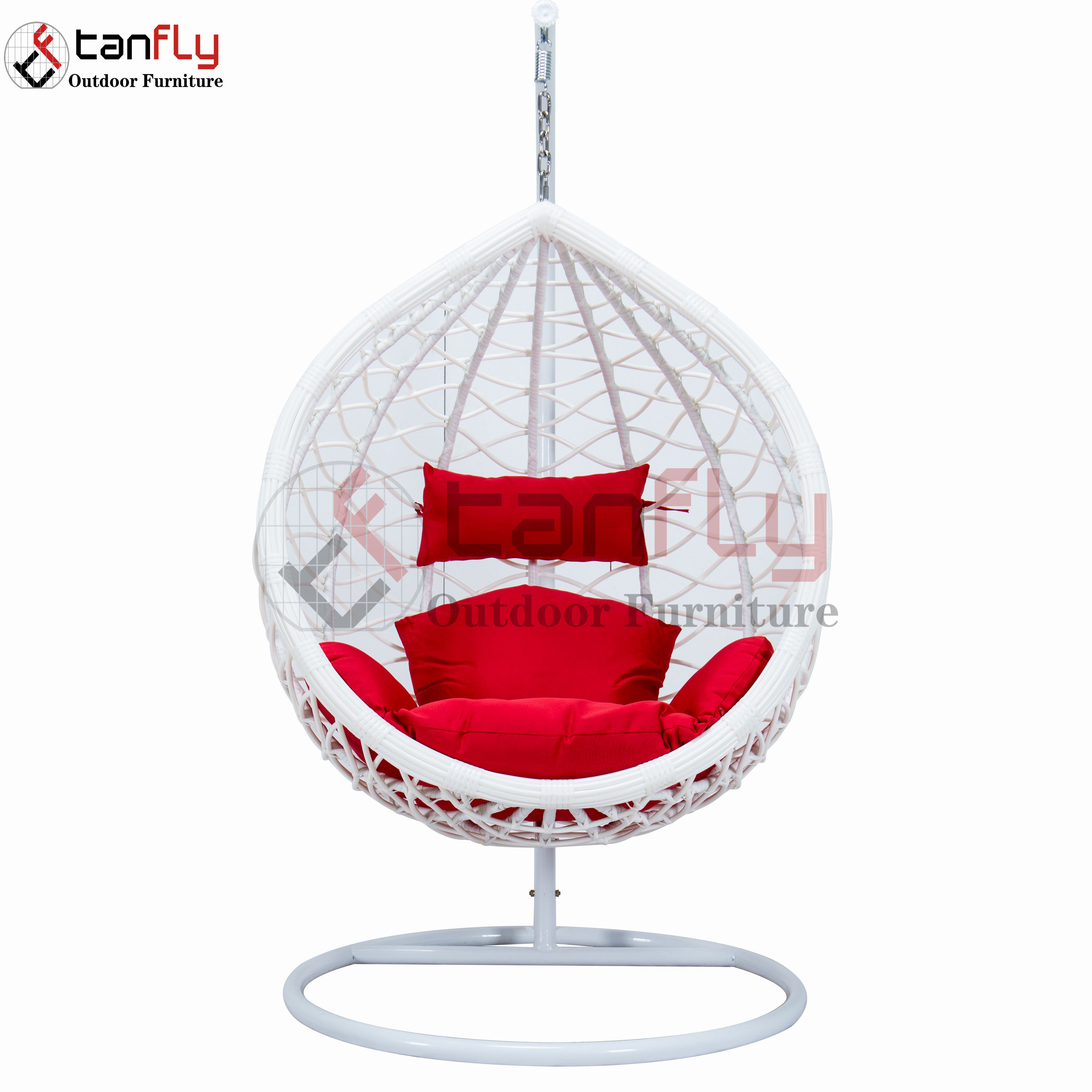 Outdoor hanging Swing Chair Rattan Egg Chair Leisure Wicker Patio Swing