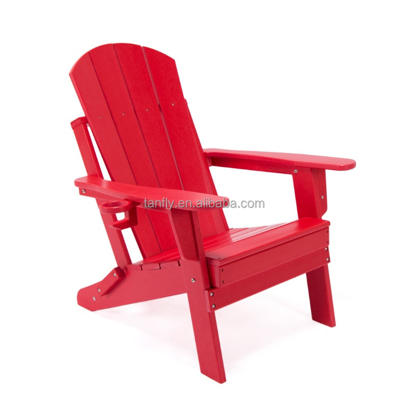 Patio Outdoor Garden Adirondack Chair HDPE All Weather Adirondack Chair Folding Plastic Furniture