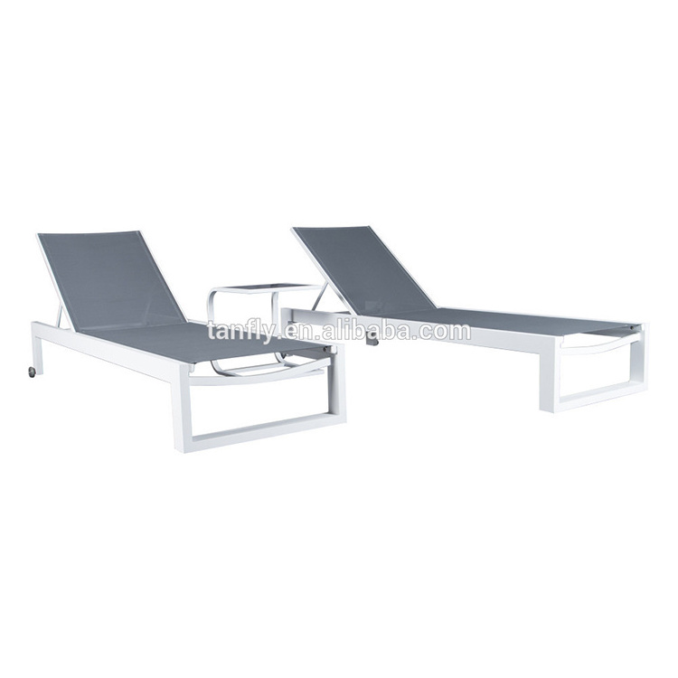 Aluminium furniture Swimming Pool patio garden chaise lounge