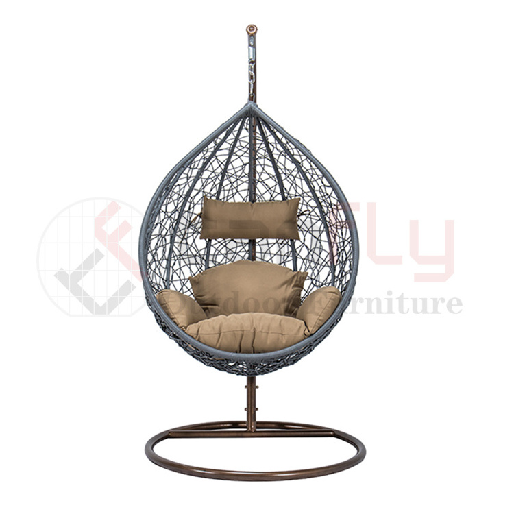 Outdoor rattan chair Hanging Rattan Egg Chair Leisure Wicker Patio Swing