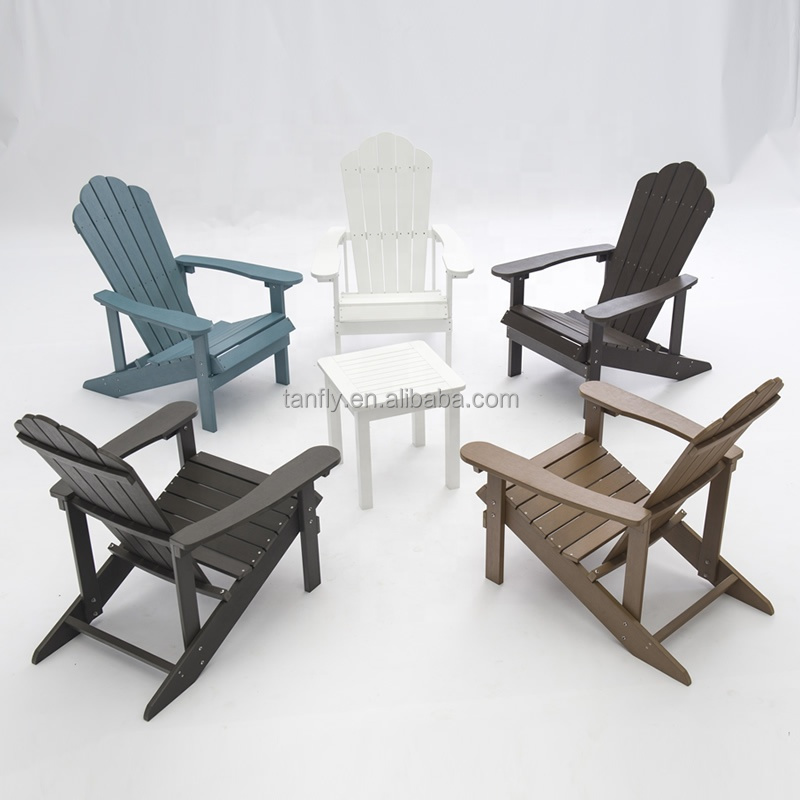 High Quality Waterproof Outdoor Garden Patio Beach Classic Folding Lounge Hard Plastic Adirondack Chairs