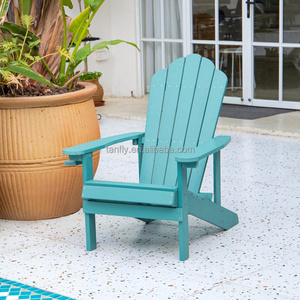 High Quality Outdoor Garden All Weather Folding HDPE Plastic Adirondack Chair