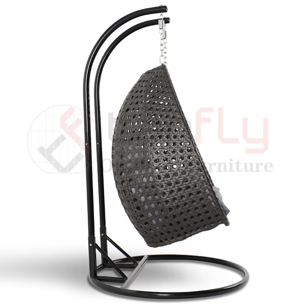 Heavy duty double seater patio hanging swing chair