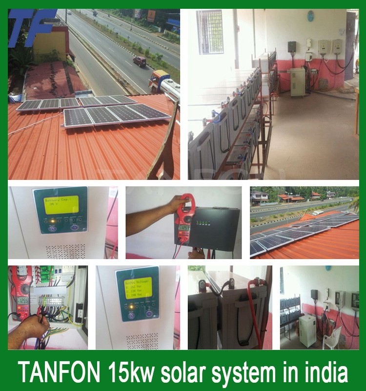 solar power station system 20kw, pv solar panel for home use low price 20kw on grid solar panel roof mount kit