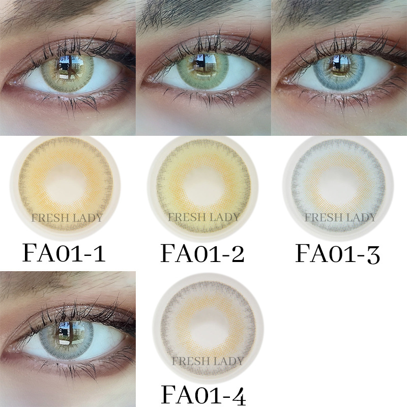 Fresh lady wholesale eye contact lenses color contact lens container case travel kit eye wear accessory tweezers applicator plas