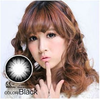 black colour eye contact lens contact lenses cosmetice amethyst korea