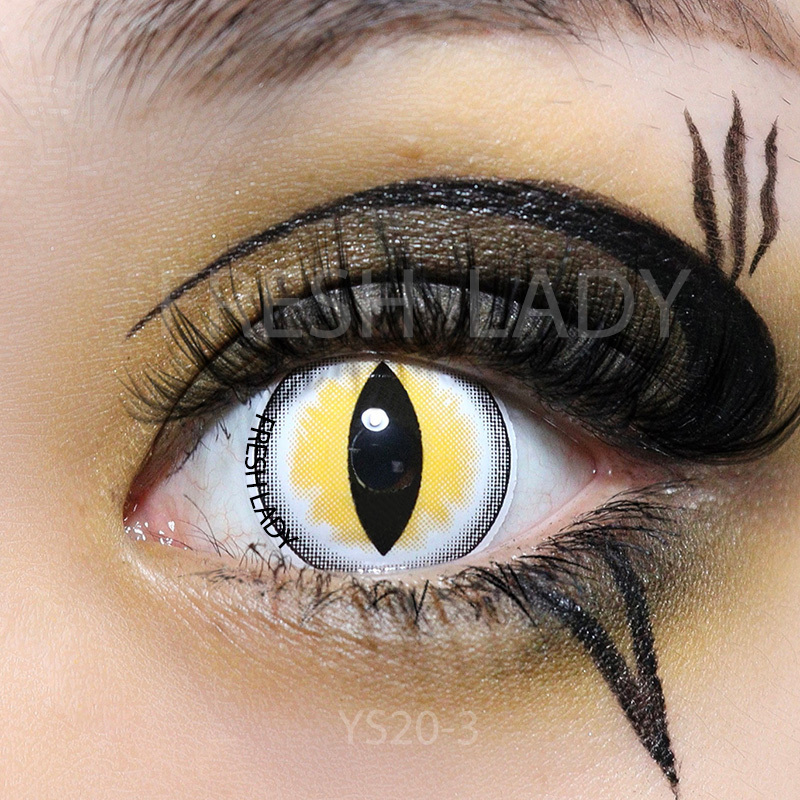 Kangshida Wholesale cosplay colored crazy cat eyes contacts