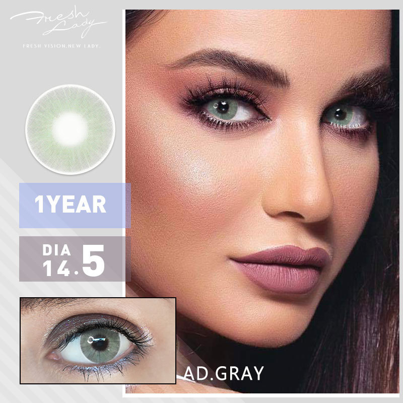 Freshlady contact lenses green and blue for big eyes doll eye private label