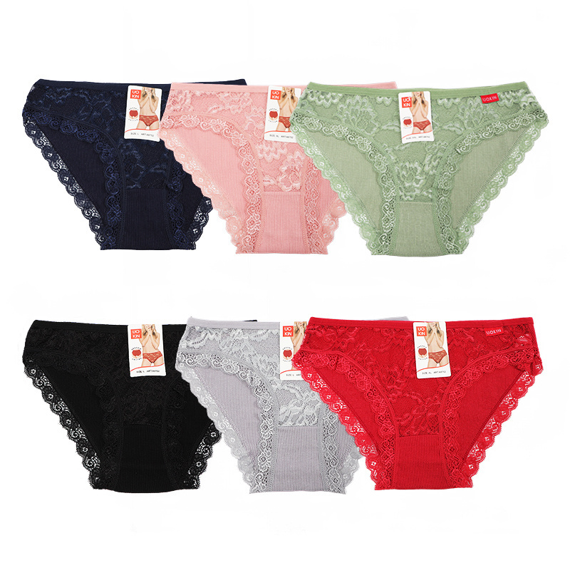 Bulk sale women inner wear cotton panties for ladies wholesale mix women lace cotton panties underwear ladies sexy panties