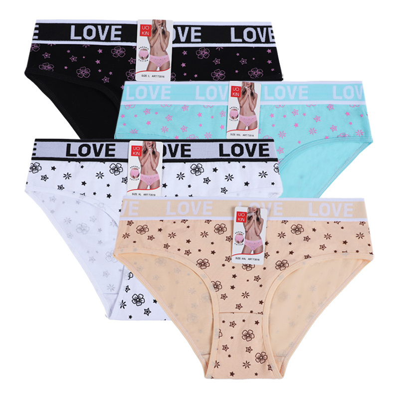 UOKIN hot selling cotton panties womens sexy woman panty girl used panties