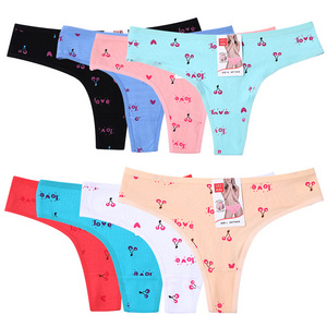 UOKIN Custom Sexy Tong briefs Women T Back Thongs Seamless Panties For Daily Dressing